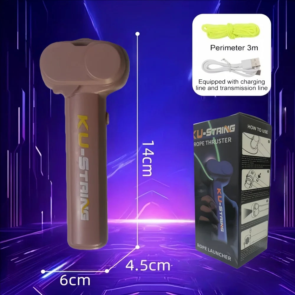 Glow-in-the-dark fun electric rope thruster children's outdoor new exotic decompression toys Creative toys for cats and pets