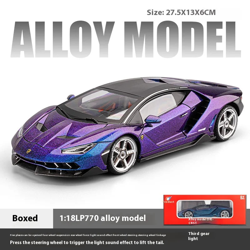 Lamborghini Vehicle Toy Models Boy Toys Car Model With Lights and Sound Effects Suitable for Indoor Ornaments