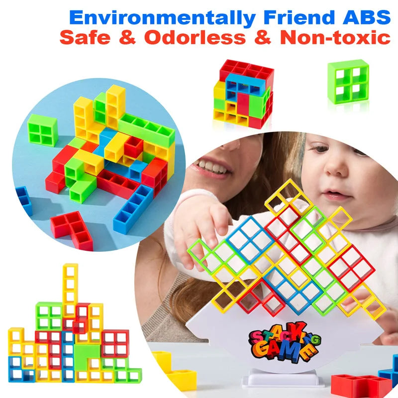 Balance Stacking Board Games Buliding Blocks Adults Kids Tower Block Bricks Toys For Boys Girls Puzzle.