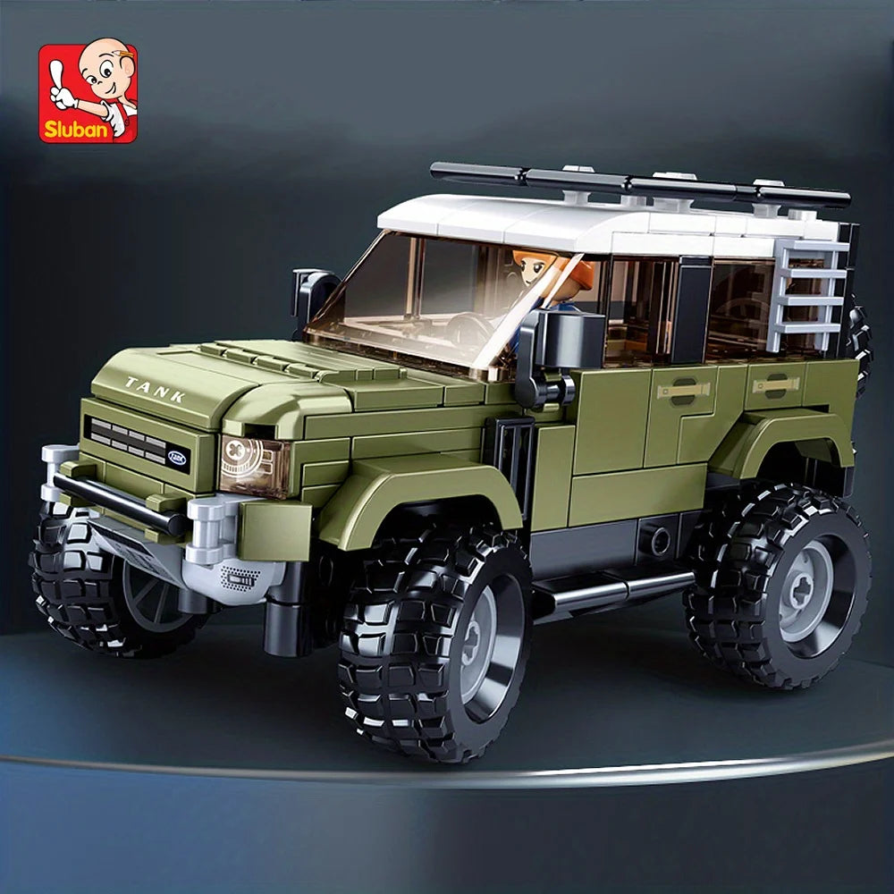 Car Model Building Block Toys, Sport Utility Vehicle Model Creative DIY Toy Assembled Building Blocks Kit, Gifts