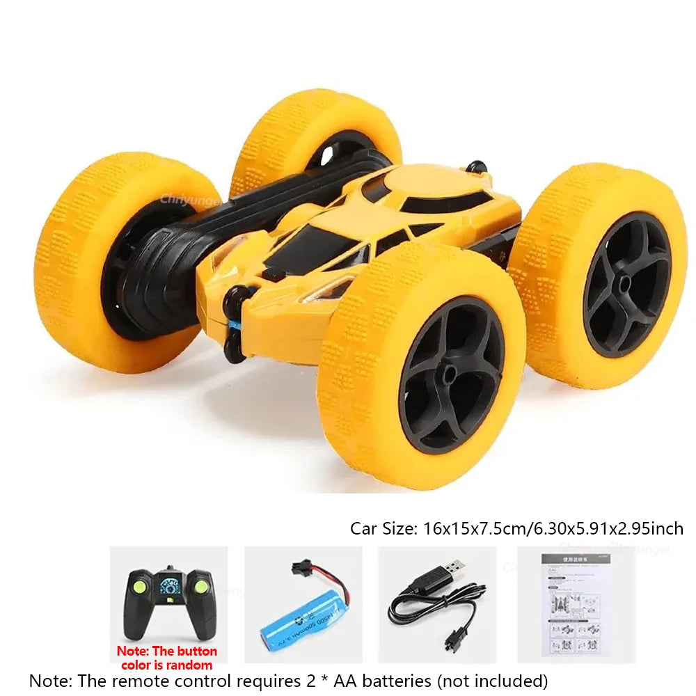 Rc Stunt Car Kids Double Sided Flip Remote Control Cars 2.4G High Speed 360°