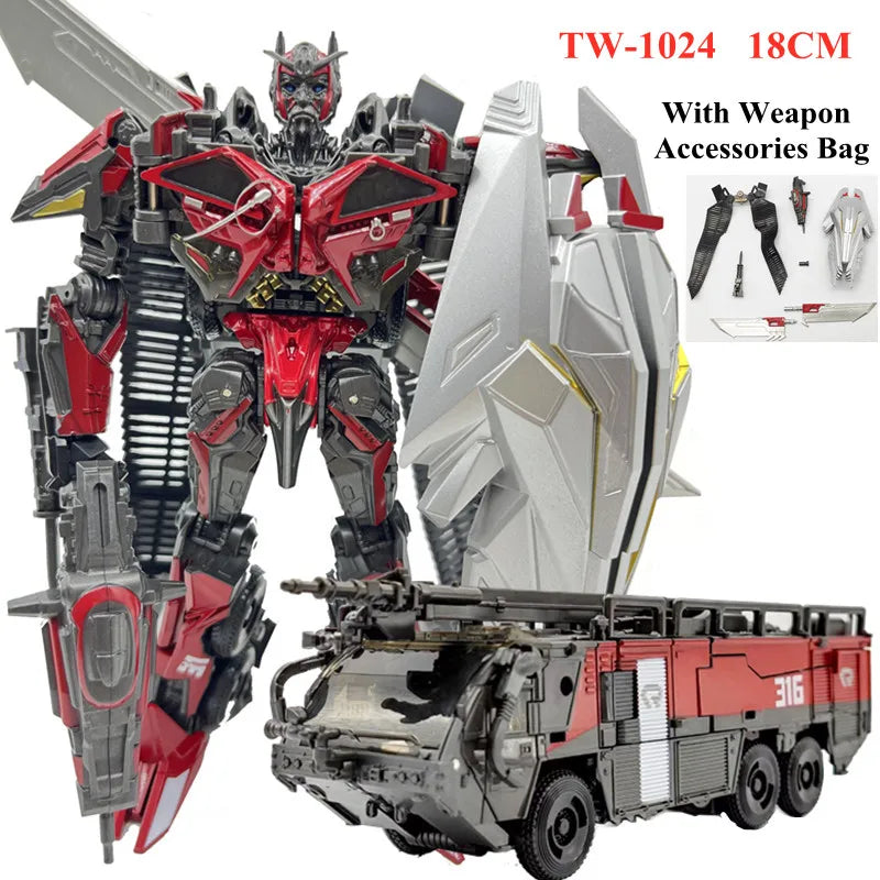 NEW BAIWEI 18CM Transformation Toys TW-1024 KO SS Movie Robot Painted Anime Action Figure Car Model Kids Gift TW-1032