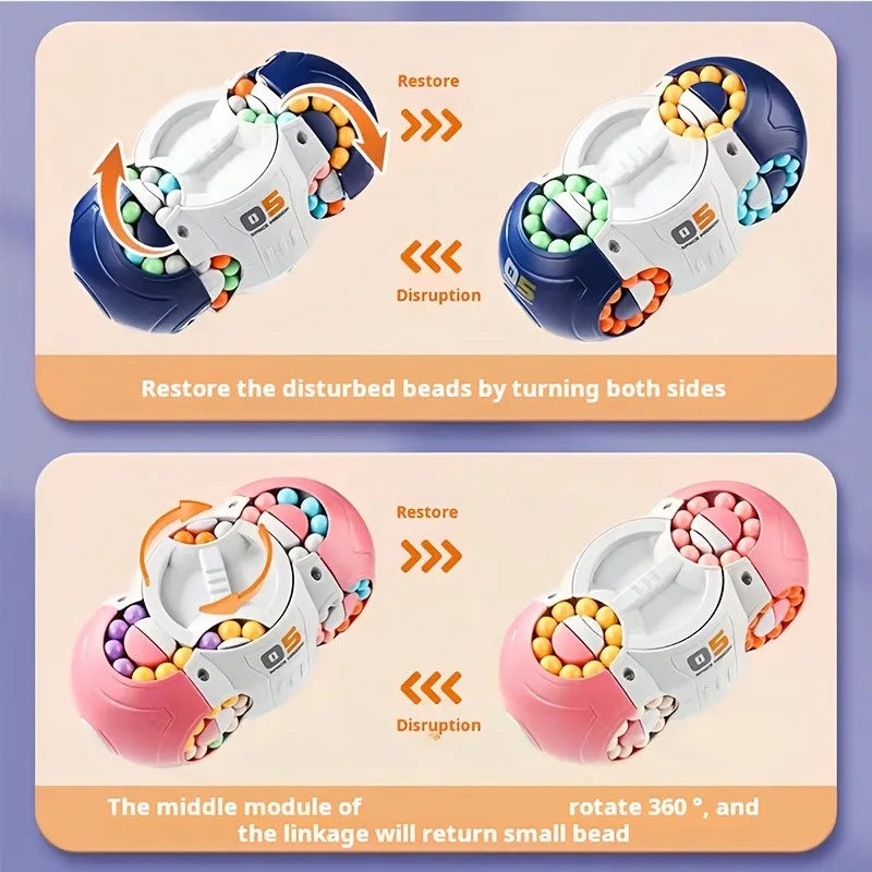 Fidget Toys Puzzles for Adults Gifts Sensory Toys for Autistic Children Learning & Education Toys Rotating Magic Bean Pad Games