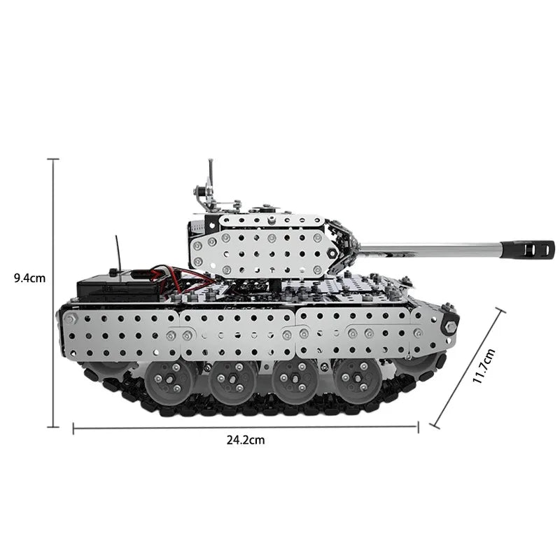 RC tank DIY Stainless Steel Assembled SW (RC) 06  metal model precision mechanical assembly Building blocks  toys