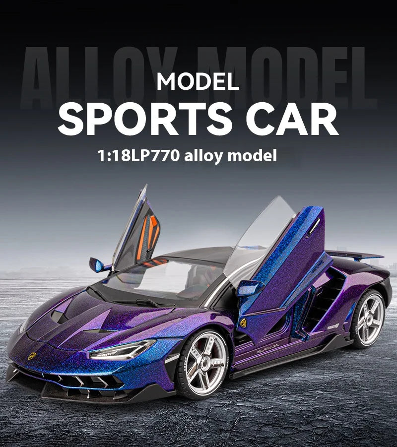 Lamborghini Vehicle Toy Models Boy Toys Car Model With Lights and Sound Effects Suitable for Indoor Ornaments