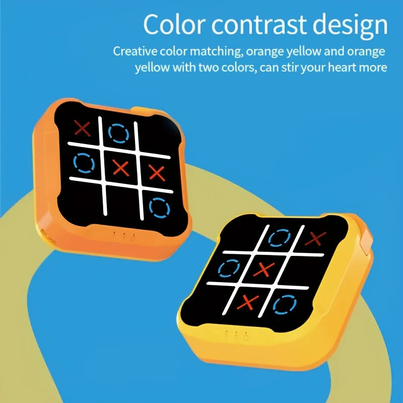 Children Electronic Toys Tic Tac Toe Board Games Montessori Puzzle Table Game Portable Travel Games for Kids Adult