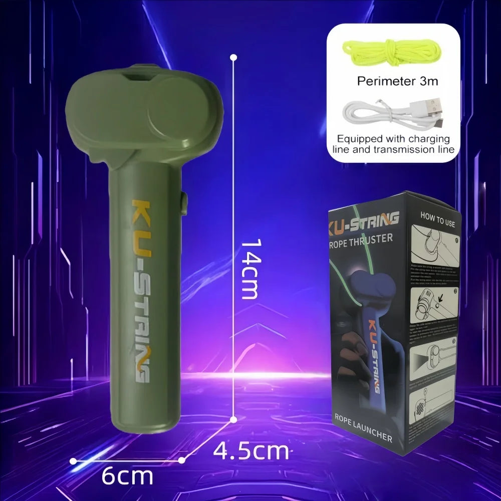 Glow-in-the-dark fun electric rope thruster children's outdoor new exotic decompression toys Creative toys for cats and pets