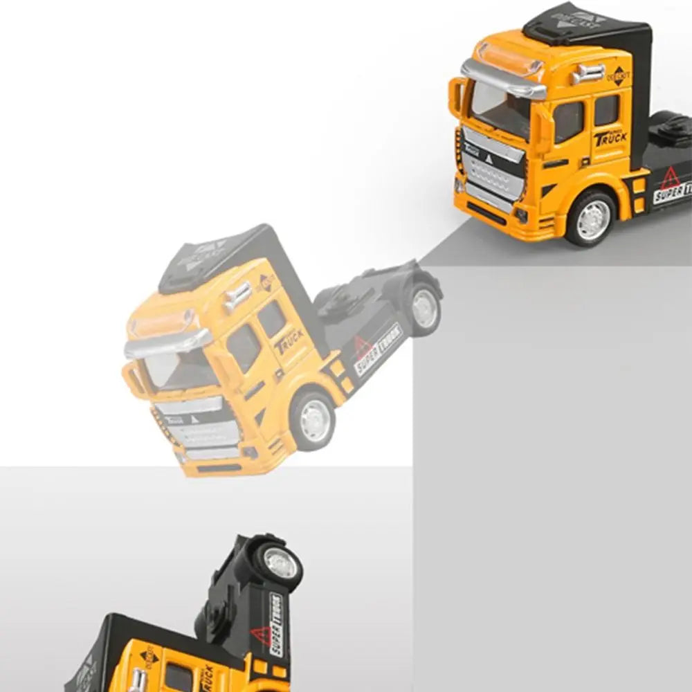 Funny Alloy Transport Vehicle Toy Plastic Model Vehicle Toy Large Truck Toy Kids Toys Birthday Gift
