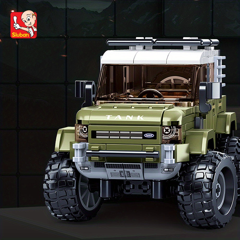 Car Model Building Block Toys, Sport Utility Vehicle Model Creative DIY Toy Assembled Building Blocks Kit, Gifts