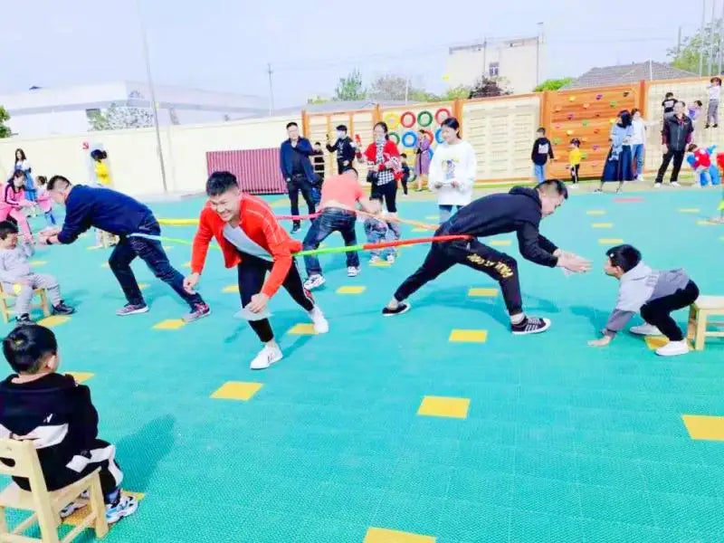 Outdoor Games Team Building Develop Sport Entertainment Toys Children Elasticity Rope Circle Running Push for Kids Sensory Rope