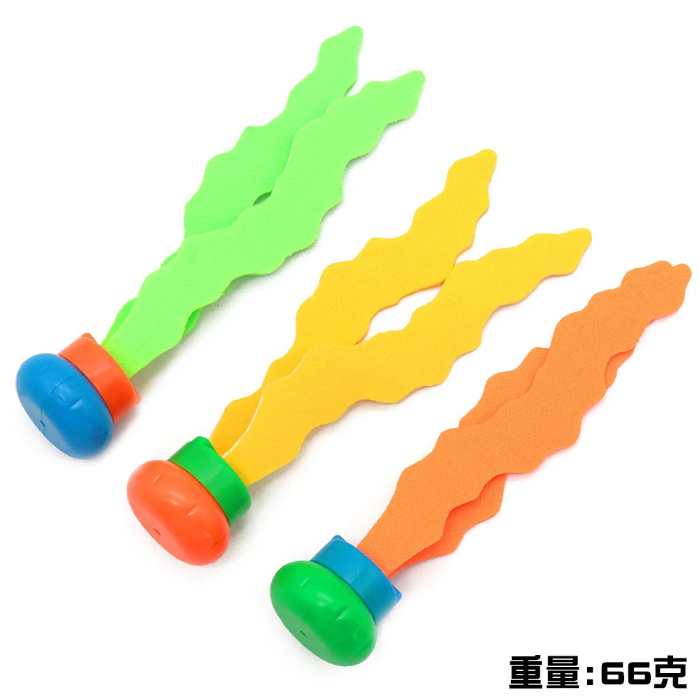 Swimming Diving Toys Children's Fish Dolphin Buoy Pool Treasure Hunt Diving Water Diamond Kids Water Game Toys Set Reusable Gift