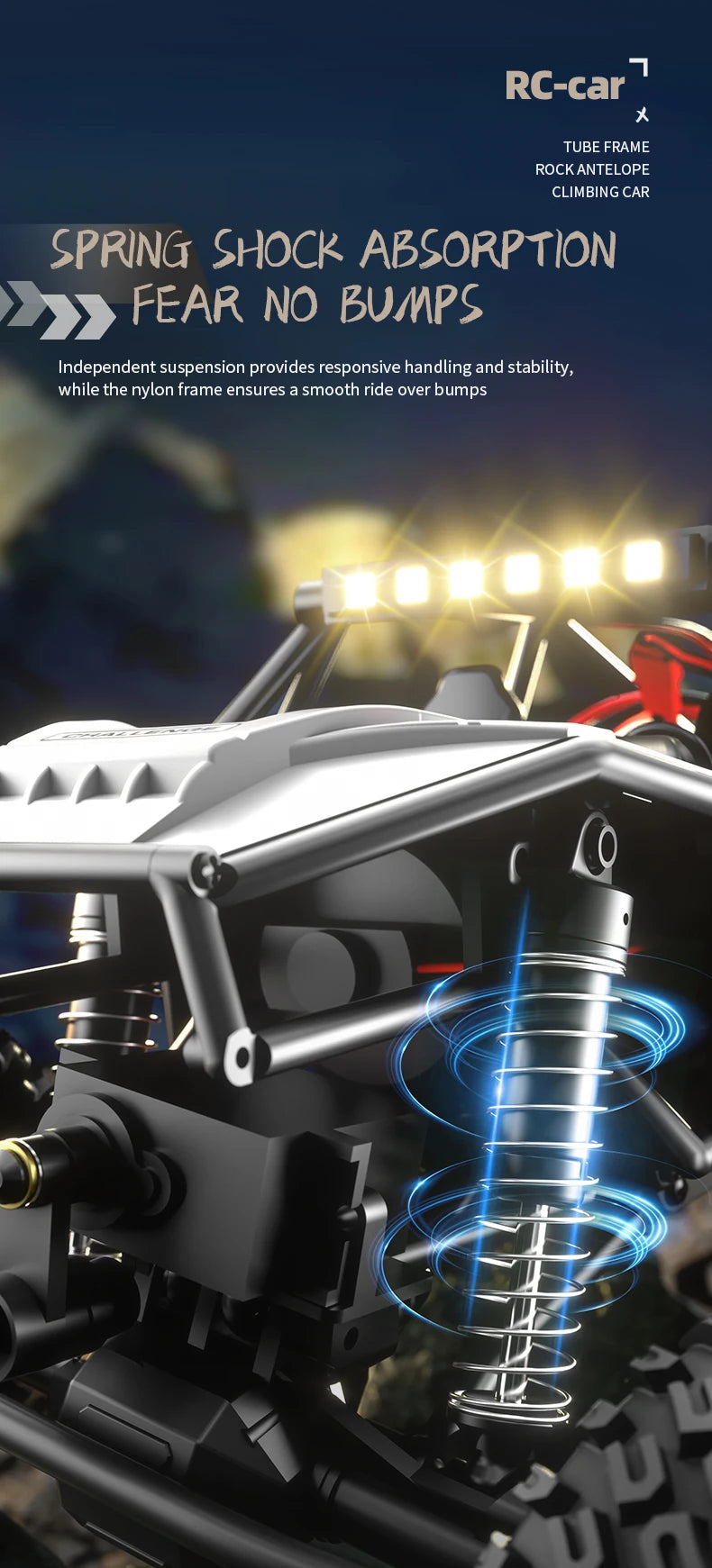 1/18 RC Climbing Car 4WD Off-road Remote Control Vehicle Rock Crawler Big-wheel 4x4 Electric Truck Model Toys for Kids