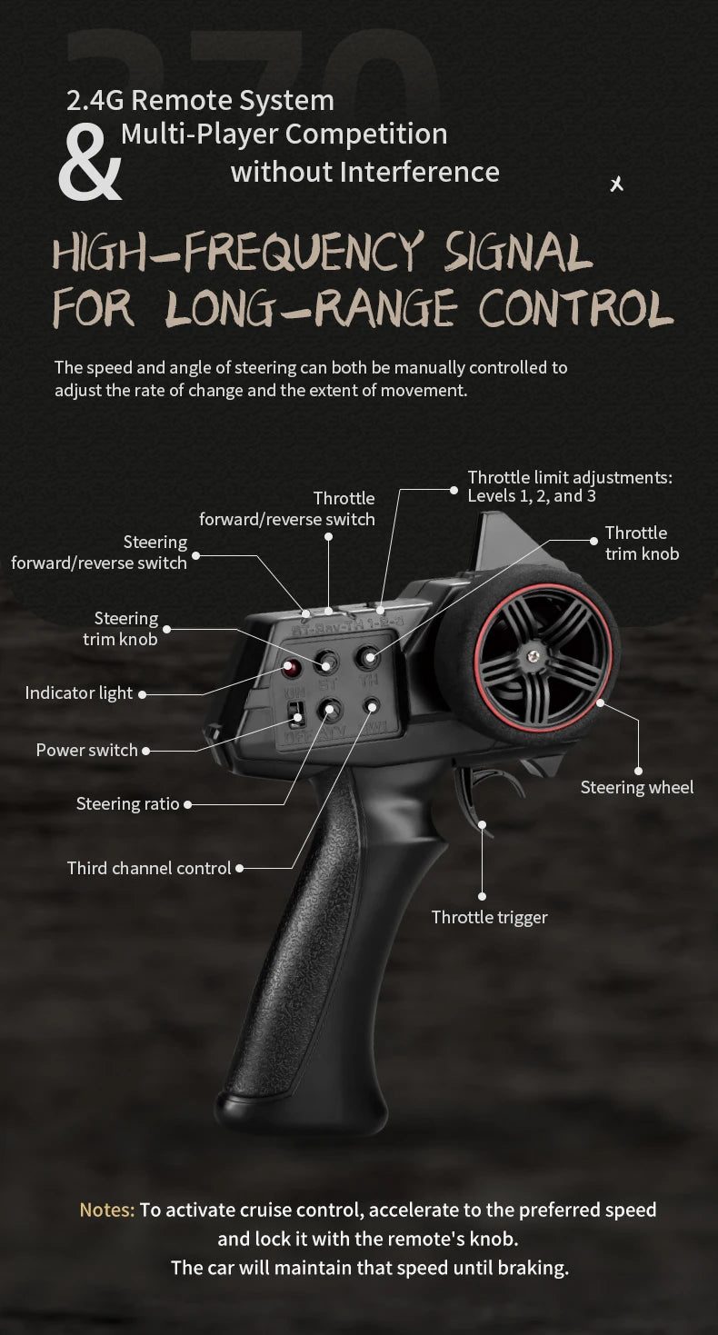 1/18 RC Climbing Car 4WD Off-road Remote Control Vehicle Rock Crawler Big-wheel 4x4 Electric Truck Model Toys for Kids