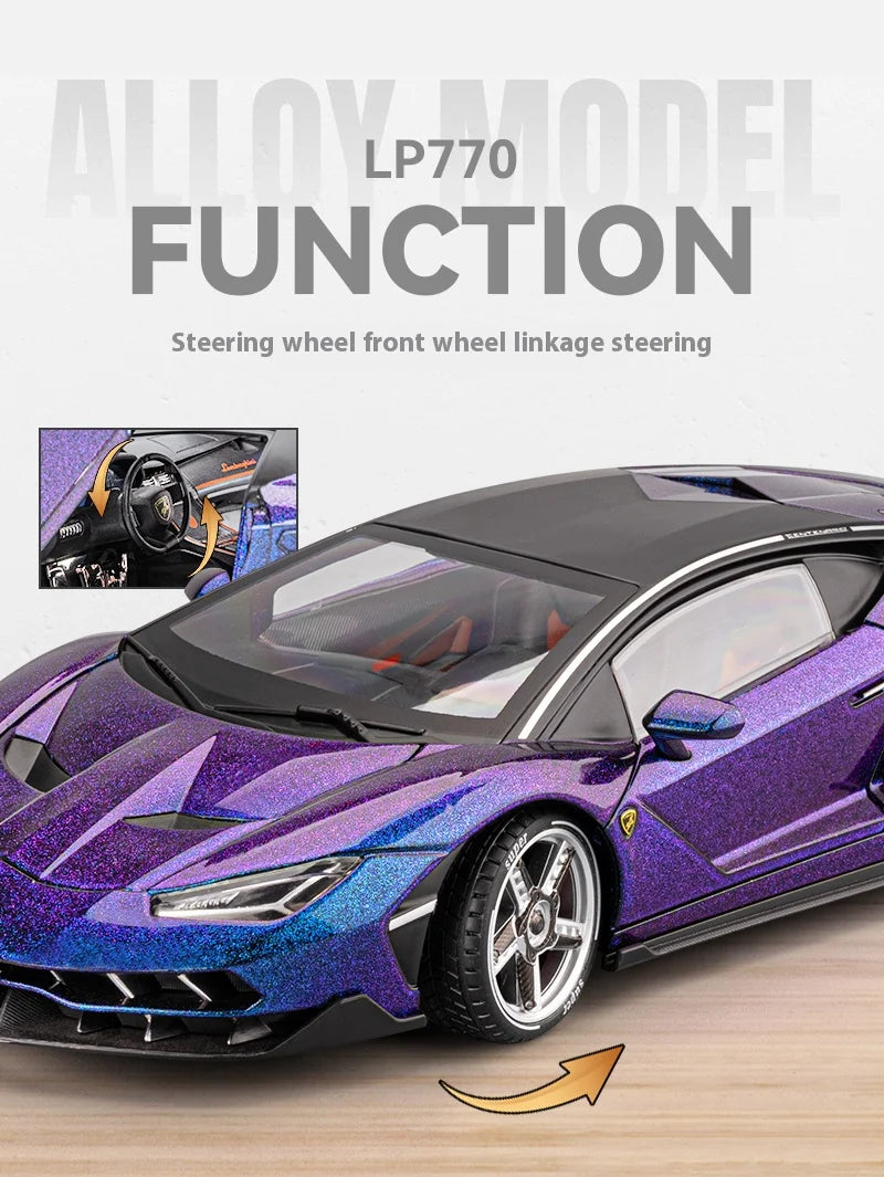 Lamborghini Vehicle Toy Models Boy Toys Car Model With Lights and Sound Effects Suitable for Indoor Ornaments