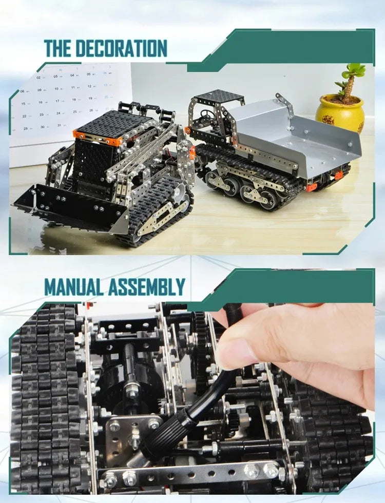 RC tank DIY Stainless Steel Assembled SW (RC) 06  metal model precision mechanical assembly Building blocks  toys