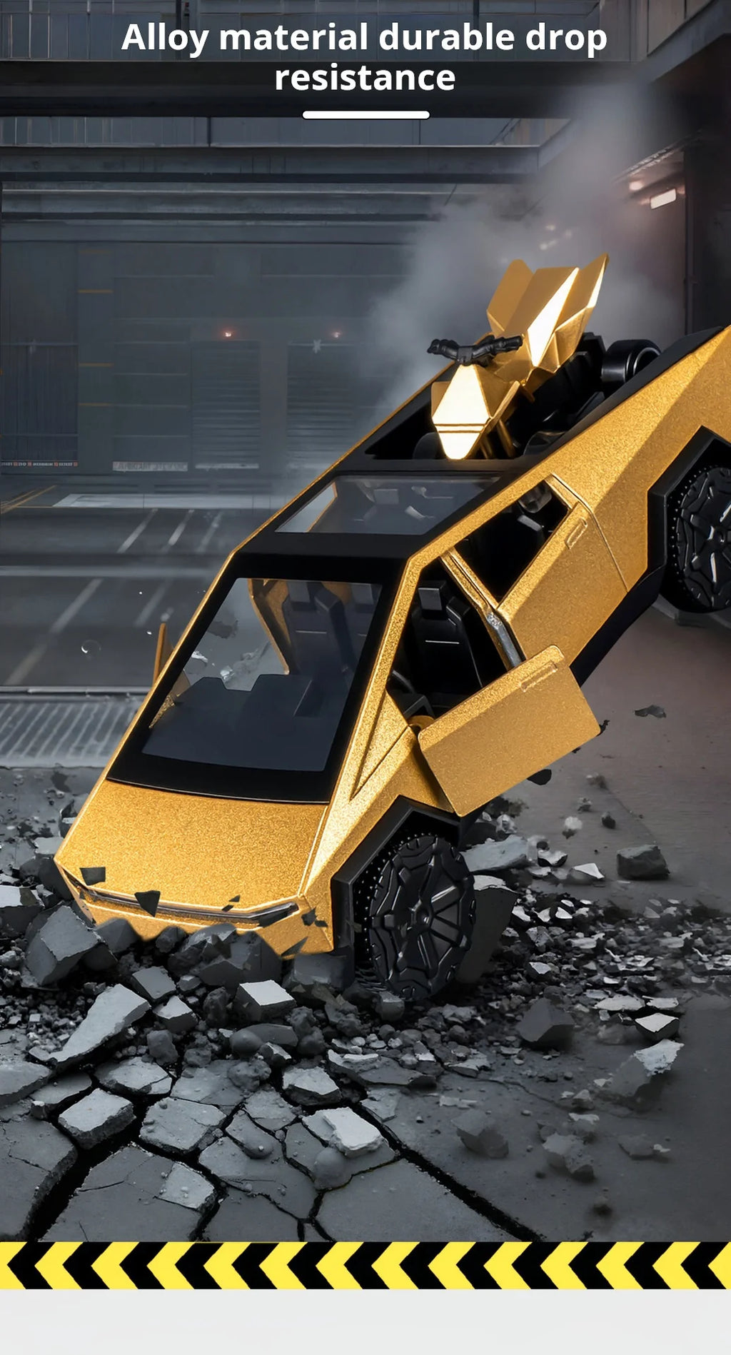 Tesla Cybertruck Toys Off Road Vehicle Die Cast Model Car Beach Motorcycle