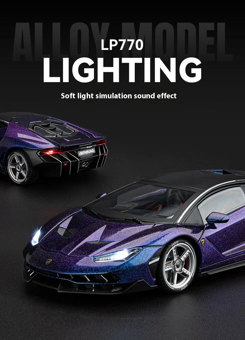Lamborghini Vehicle Toy Models Boy Toys Car Model With Lights and Sound Effects Suitable for Indoor Ornaments