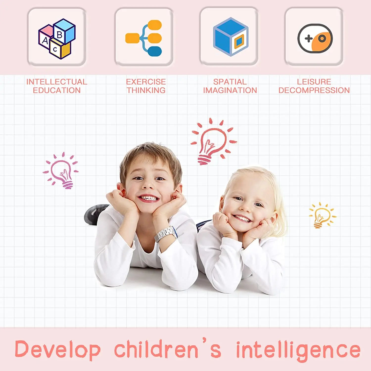 Fidget Toys Puzzles for Adults Gifts Sensory Toys for Autistic Children Learning & Education Toys Rotating Magic Bean Pad Games