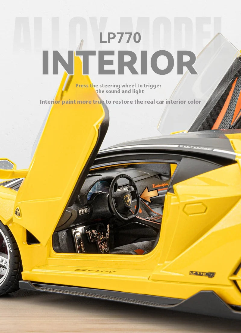 Lamborghini Vehicle Toy Models Boy Toys Car Model With Lights and Sound Effects Suitable for Indoor Ornaments