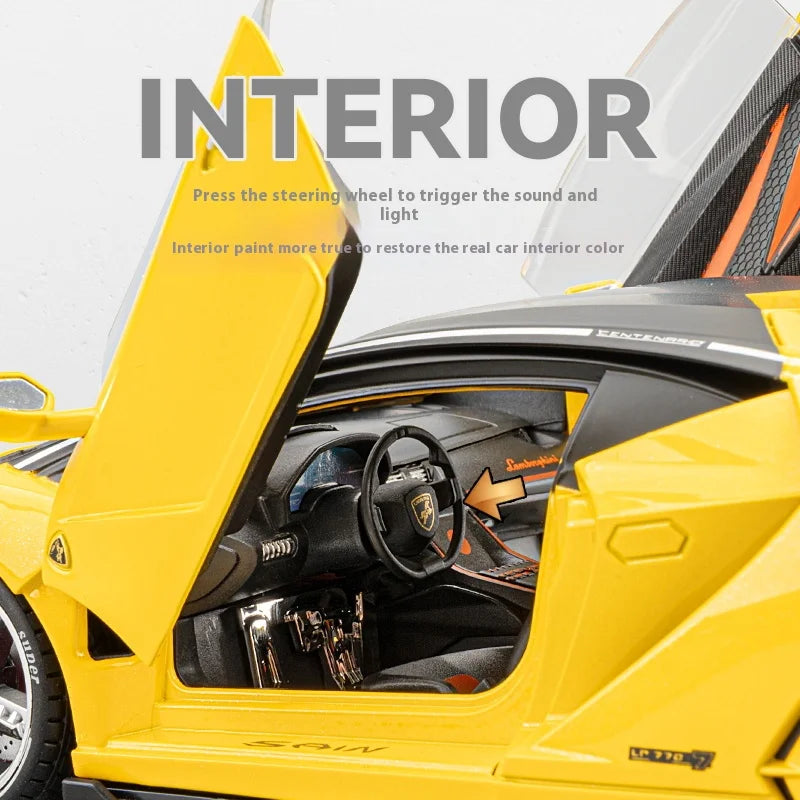 Lamborghini Vehicle Toy Models Boy Toys Car Model With Lights and Sound Effects Suitable for Indoor Ornaments