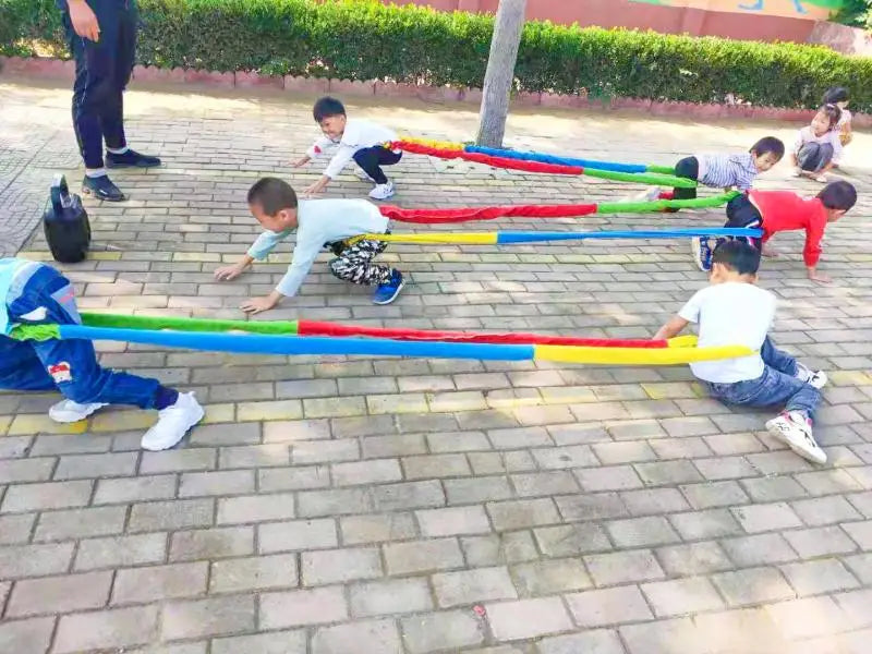 Outdoor Games Team Building Develop Sport Entertainment Toys Children Elasticity Rope Circle Running Push for Kids Sensory Rope