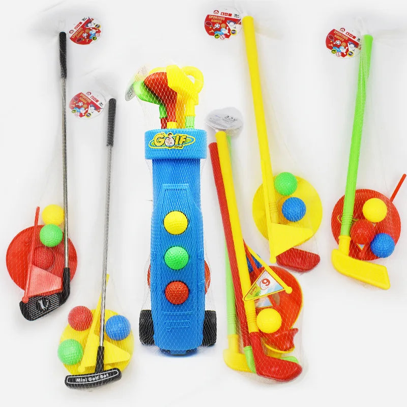 Kid's Indoor Outdoor Sports Toys Golf Club Sets Parent-child Interaction Develop Children's Athletic Ability Outdoor Games Toys