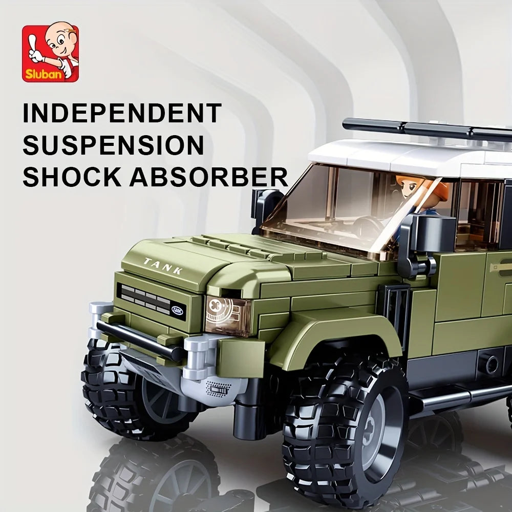 Car Model Building Block Toys, Sport Utility Vehicle Model Creative DIY Toy Assembled Building Blocks Kit, Gifts