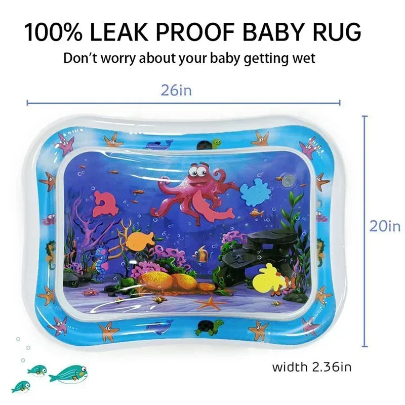 Baby Water Play Mat Early Education Developing Activity Toys Inflatable Cushion PVC Infant Tummy Time Toddler Water Pad for Kids