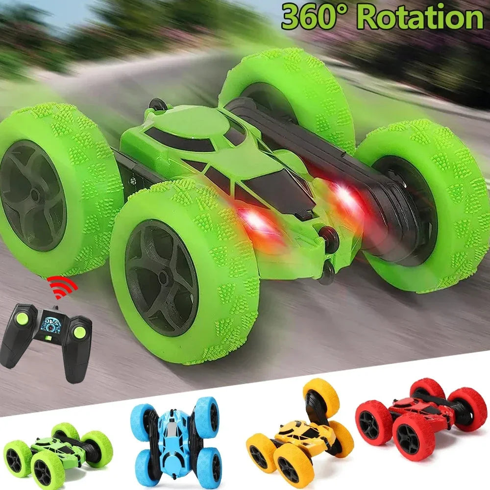Rc Stunt Car Kids Double Sided Flip Remote Control Cars 2.4G High Speed 360°