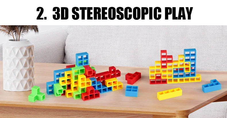 Balance Stacking Board Games Buliding Blocks Adults Kids Tower Block Bricks Toys For Boys Girls Puzzle.