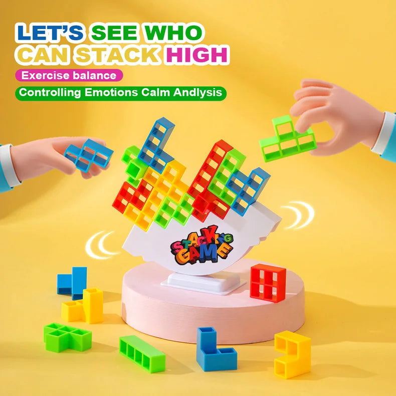 Balance Stacking Board Games Buliding Blocks Adults Kids Tower Block Bricks Toys For Boys Girls Puzzle.