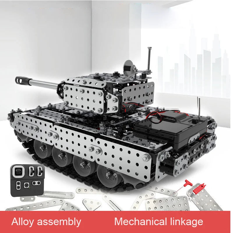 RC tank DIY Stainless Steel Assembled SW (RC) 06  metal model precision mechanical assembly Building blocks  toys