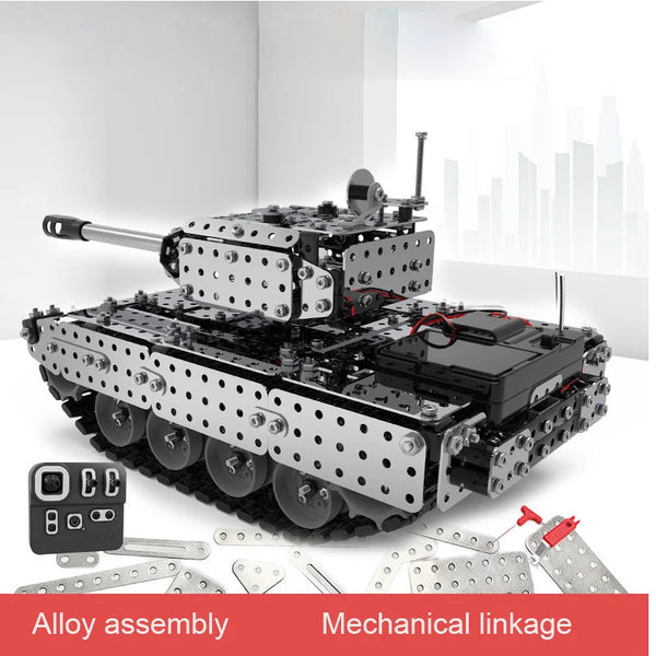 RC tank DIY Stainless Steel Assembled SW (RC) 06  metal model precision mechanical assembly Building blocks  toys