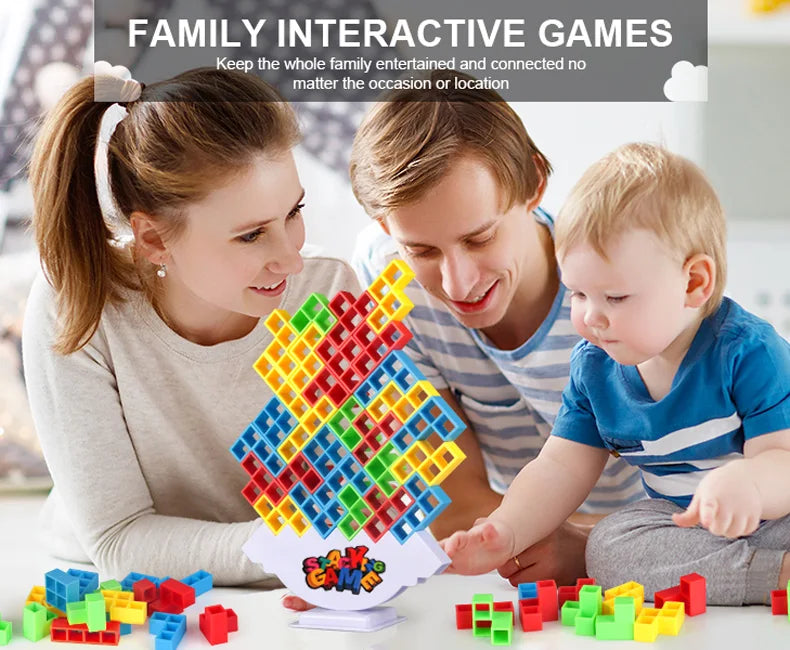 Balance Stacking Board Games Buliding Blocks Adults Kids Tower Block Bricks Toys For Boys Girls Puzzle.