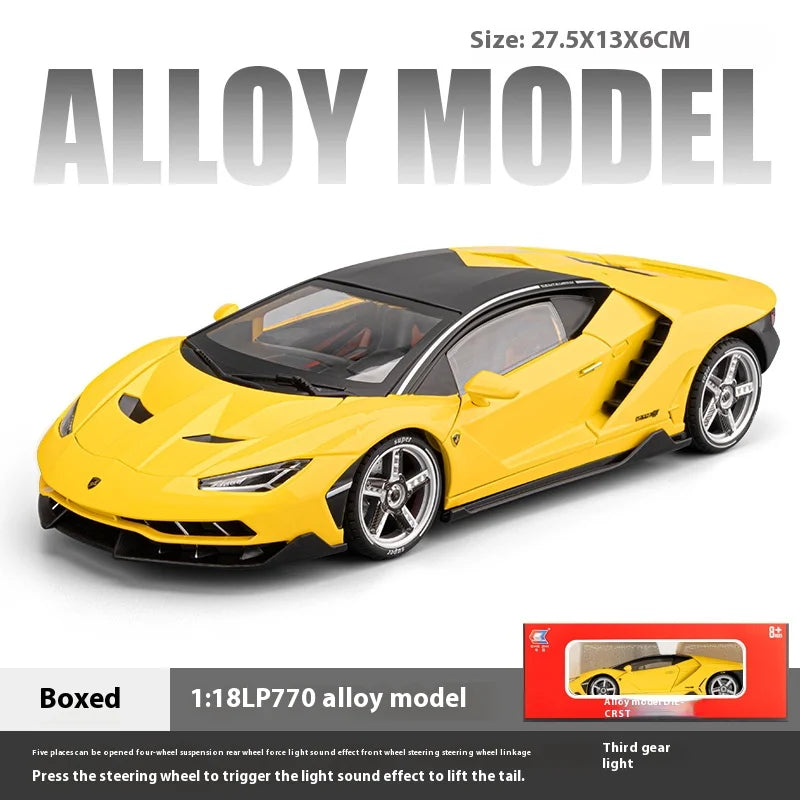 Lamborghini Vehicle Toy Models Boy Toys Car Model With Lights and Sound Effects Suitable for Indoor Ornaments