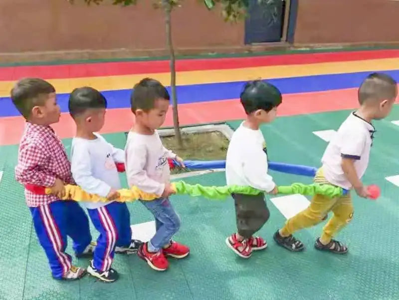 Outdoor Games Team Building Develop Sport Entertainment Toys Children Elasticity Rope Circle Running Push for Kids Sensory Rope