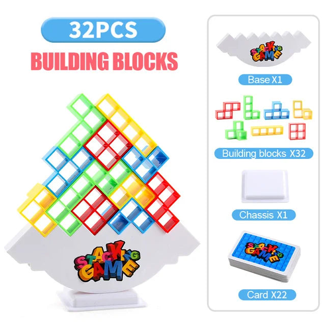 Balance Stacking Board Games Buliding Blocks Adults Kids Tower Block Bricks Toys For Boys Girls Puzzle.