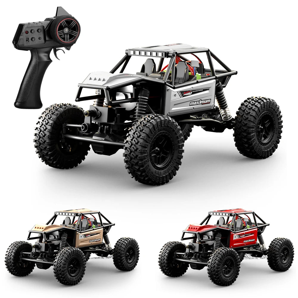 1/18 RC Climbing Car 4WD Off-road Remote Control Vehicle Rock Crawler Big-wheel 4x4 Electric Truck Model Toys for Kids