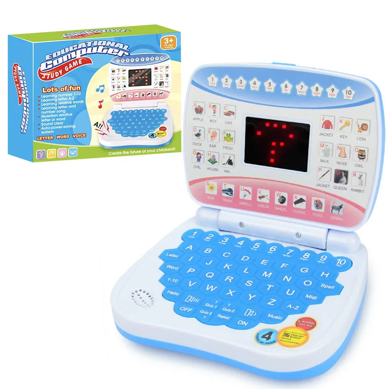 Toddler Kid Developing Cognitive Skills Learning Machine Laptop Computer Child Electronic Preschool Language Education Toys Gift