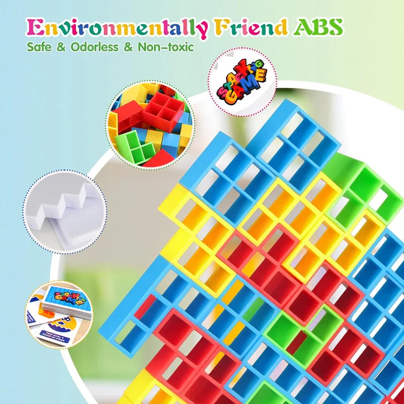 Balance Stacking Board Games Buliding Blocks Adults Kids Tower Block Bricks Toys For Boys Girls Puzzle.
