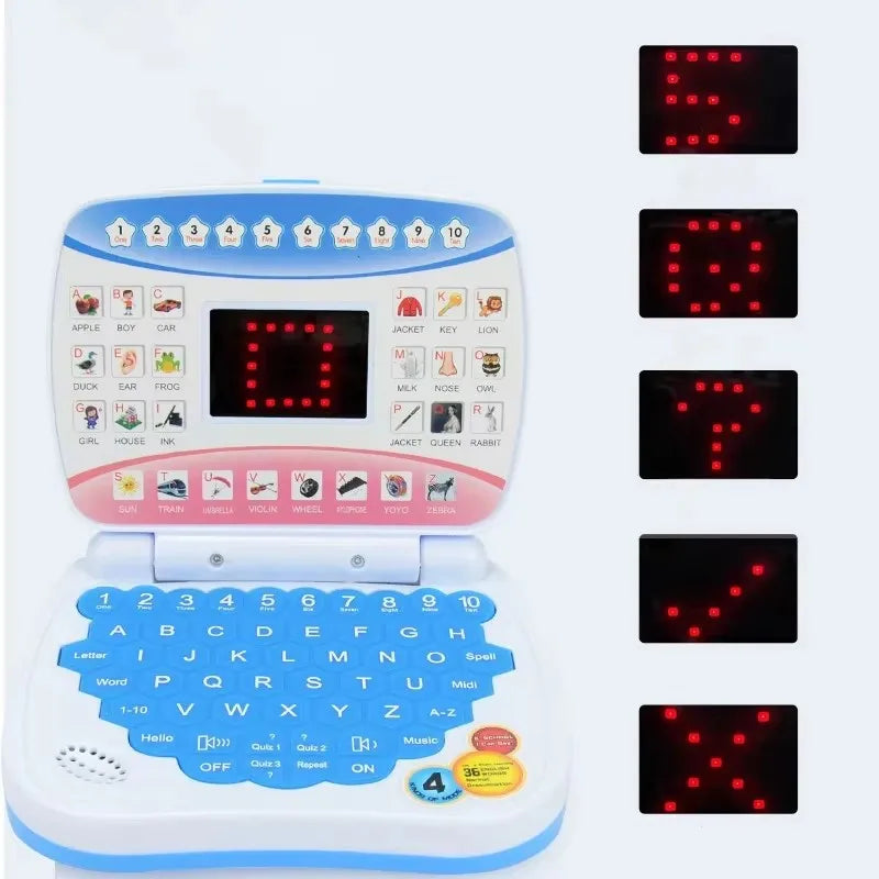 Toddler Kid Developing Cognitive Skills Learning Machine Laptop Computer Child Electronic Preschool Language Education Toys Gift