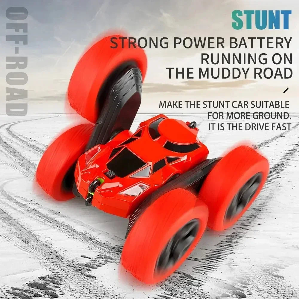 Rc Stunt Car Kids Double Sided Flip Remote Control Cars 2.4G High Speed 360°