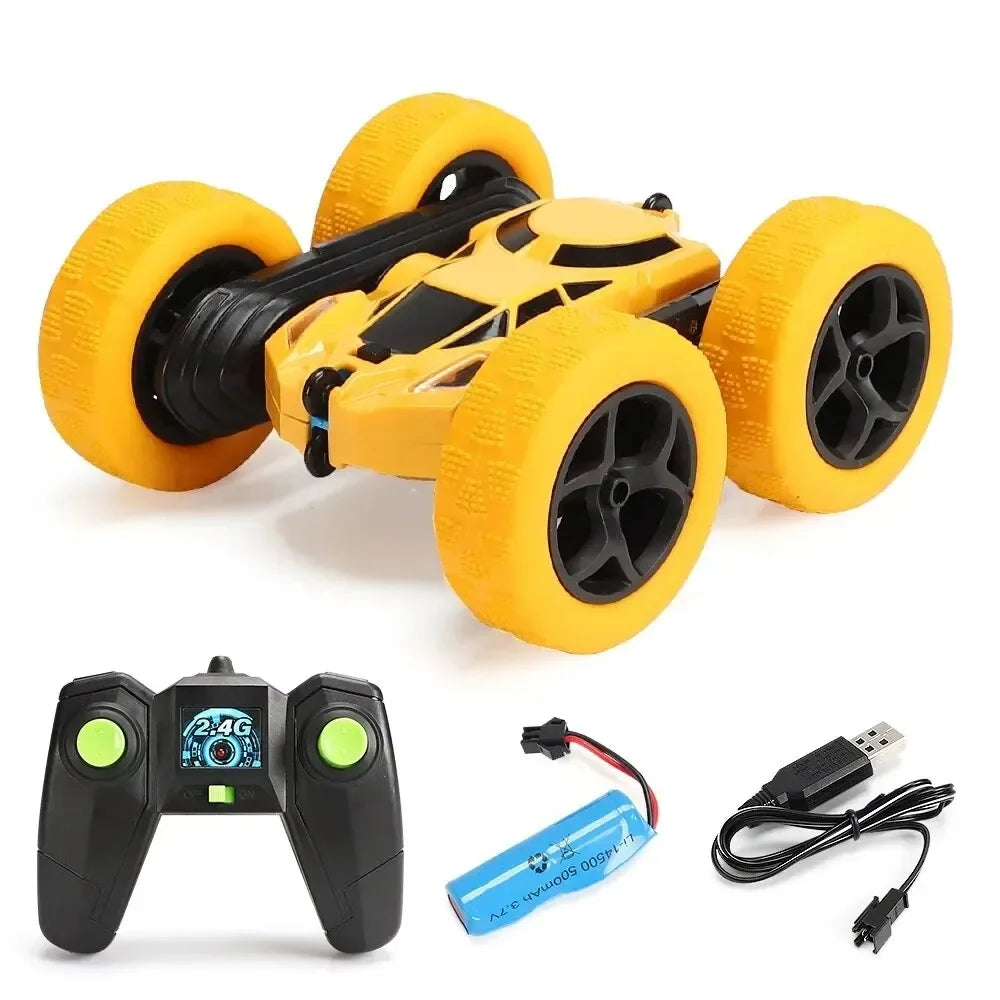 Rc Stunt Car Kids Double Sided Flip Remote Control Cars 2.4G High Speed 360°