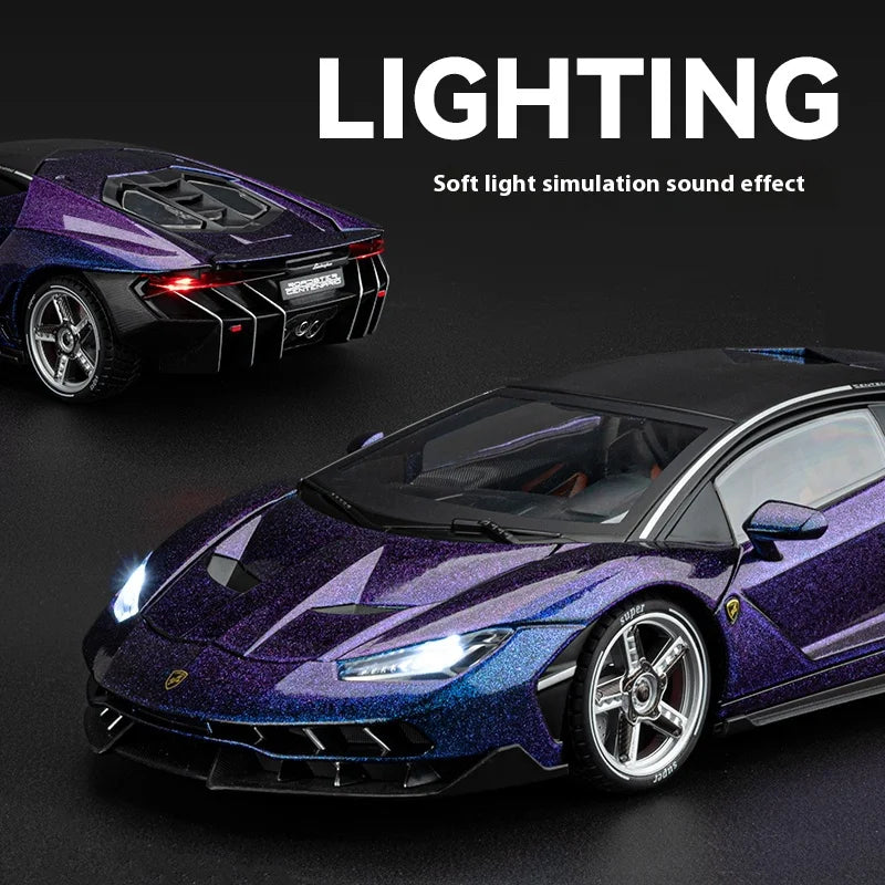 Lamborghini Vehicle Toy Models Boy Toys Car Model With Lights and Sound Effects Suitable for Indoor Ornaments