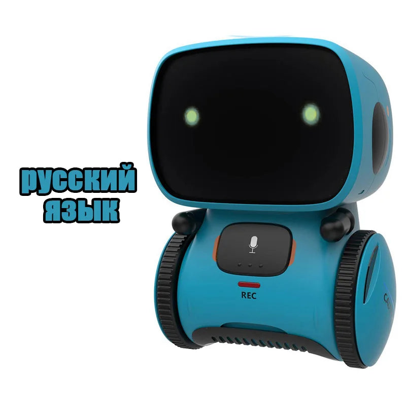 Toy Robot Intelligent Robots Russian & English & Spanish Version Voice & Touch control.