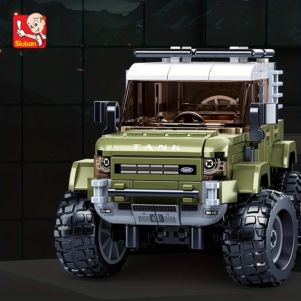 Car Model Building Block Toys, Sport Utility Vehicle Model Creative DIY Toy Assembled Building Blocks Kit, Gifts