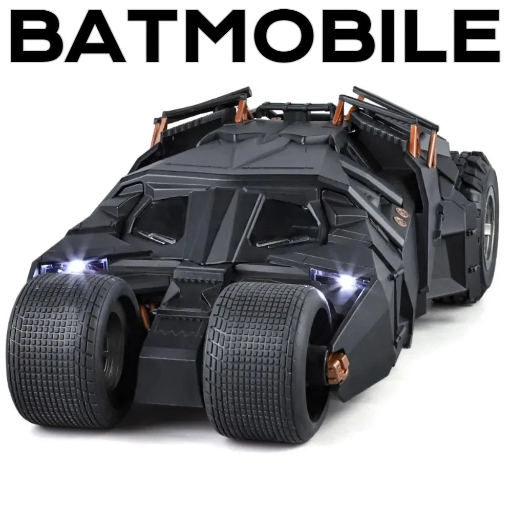 Batmobile Car Model Toy The Dark Knight Trilogy Sound Light Sliding Spray Alloy Vehicle Models Ornaments Gifts