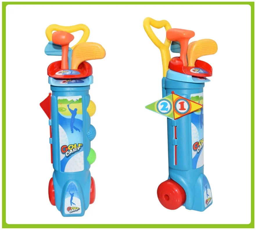 Kids Golf Club Set Indoor and Outdoor Sports Retractable Toy Golf Clubs Game Family Parent Child Outdoor Interactive Toys