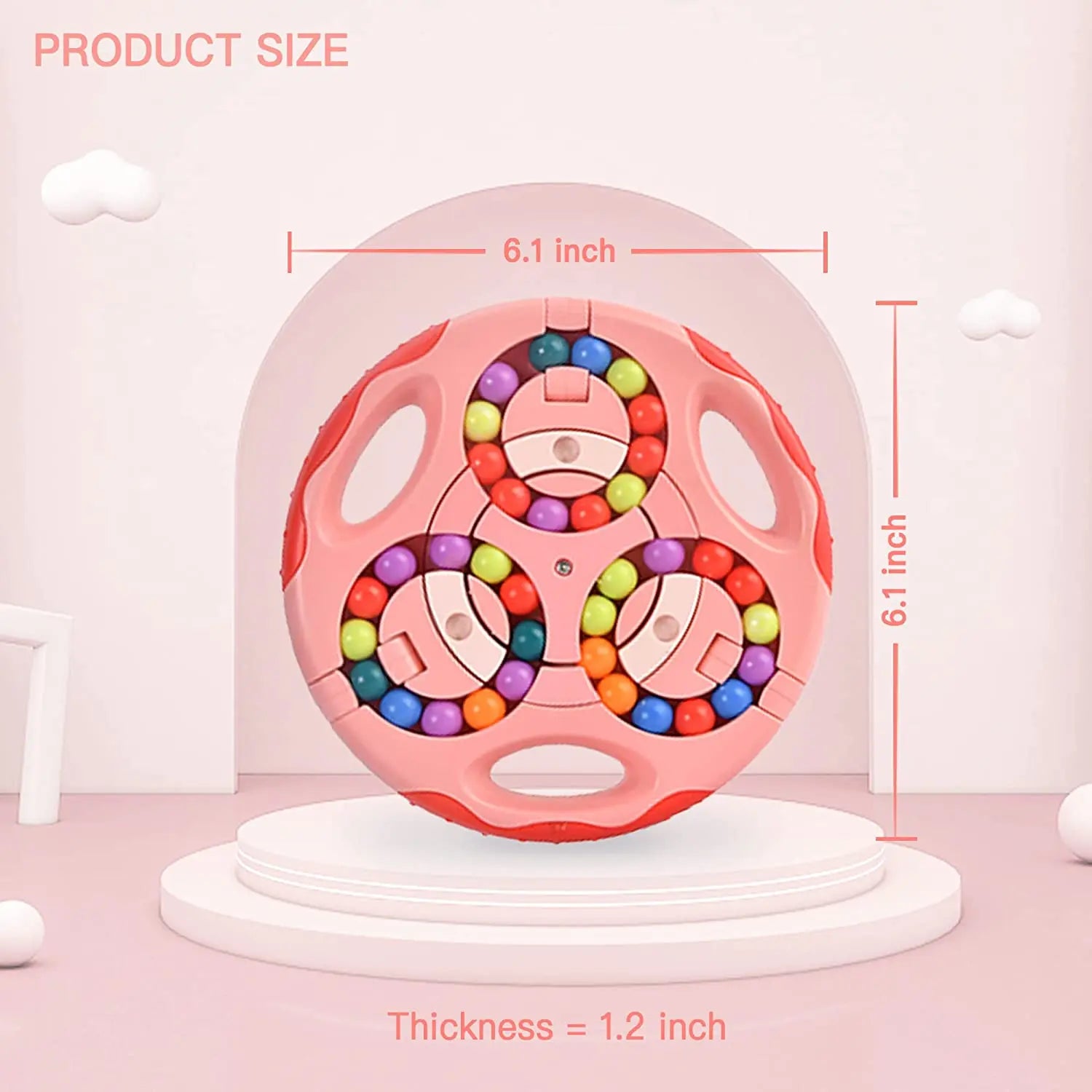 Fidget Toys Puzzles for Adults Gifts Sensory Toys for Autistic Children Learning & Education Toys Rotating Magic Bean Pad Games